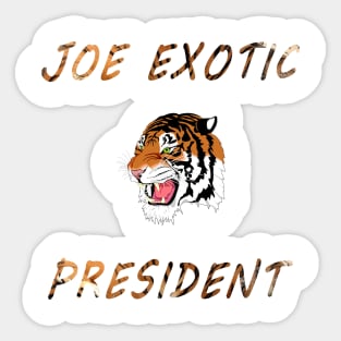 joe exotic tiger. Sticker